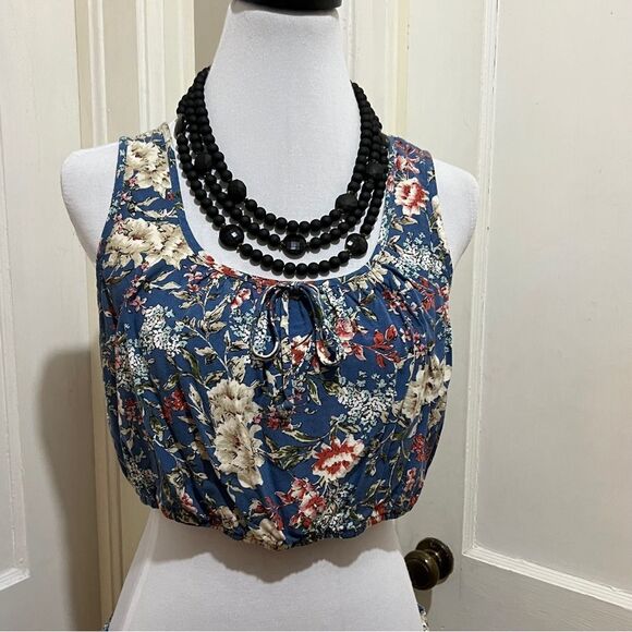 City Vibe Two Piece Skirt Set Floral and Ruffles Cute!!! Women's XL - Picture 3 of 11